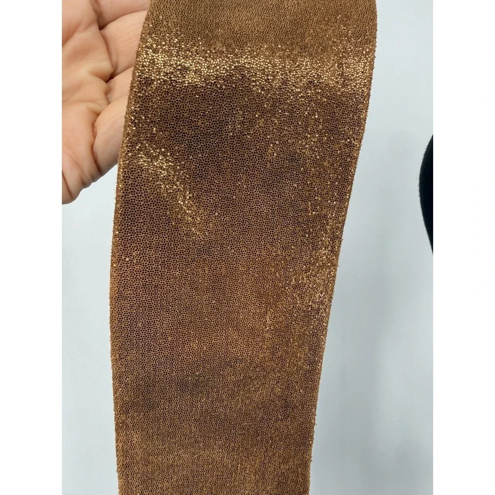 Ada Collection Light Brown Leather Classic Wrap Belt Made in Argentina NWT New